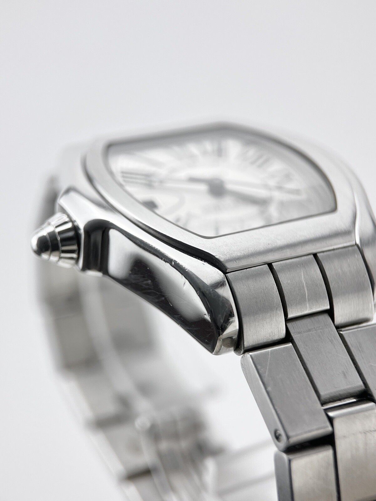 Cartier Roadster Stainless Steel Automatic Mens Silver Dial 3312