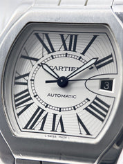 Cartier Roadster Stainless Steel Automatic Mens Silver Dial 3312