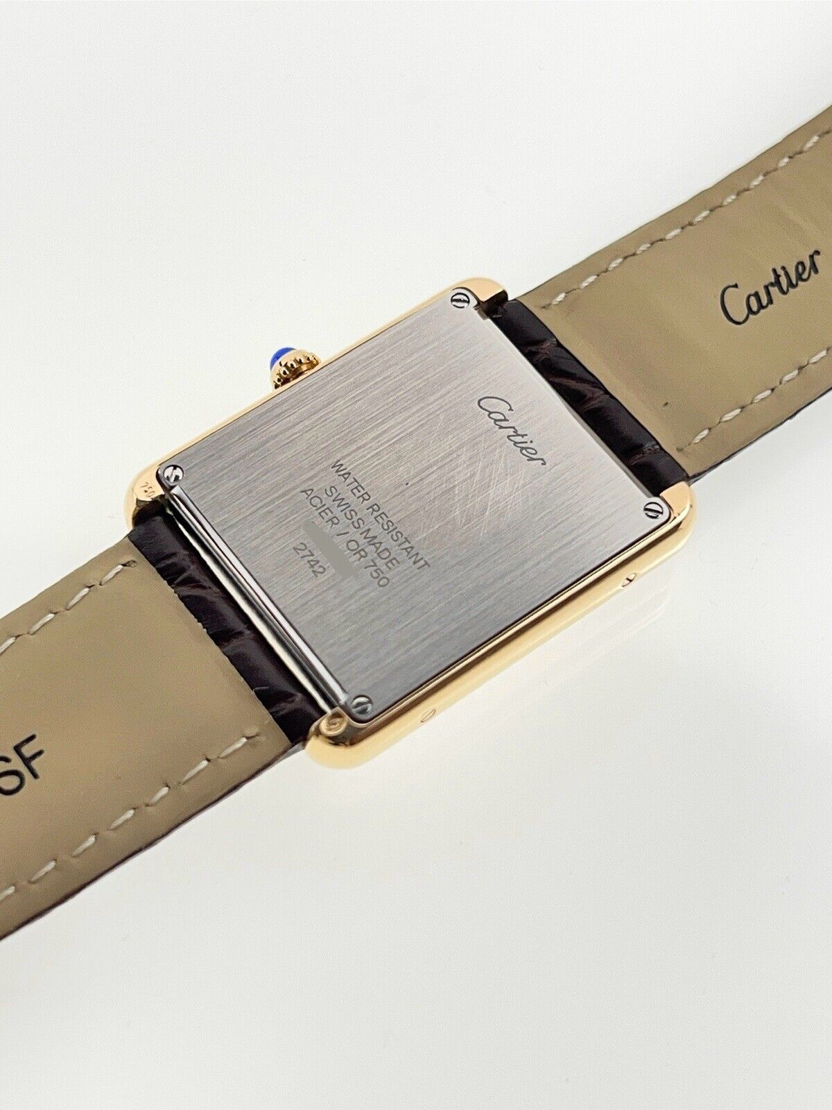 Cartier Tank Solo 27mm Yellow Gold and Steel Diamond Bezel Quartz 2742