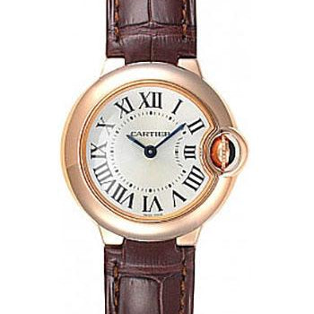 Cartier Ballon Bleu de Cartier Watch - Small Rose Gold Case - Alligator Strap - W6900256