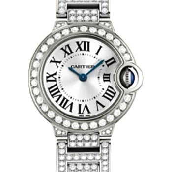 Cartier Ballon Bleu de Cartier Watch - Small White Gold Diamond Case - Diamond Bracelet - WE9003ZA