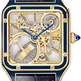 Cartier Santos-Dumont Skeleton Watch With Micro-Rotor - WHSA0031