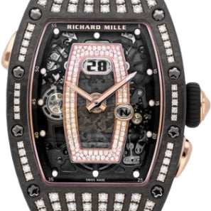 Richard Mille Automatic Winding Gem-Set Carbone TPT Diamond Black | RM037 (2)