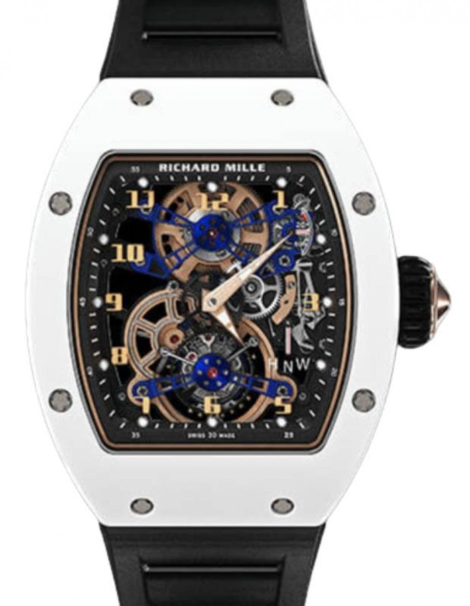 Richard Mille Manual Winding Tourbillon ATZ Ceramic White RM 17-02