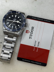2018 Tudor Black Bay Blue Steel Automatic Men's Watch 79230B - Box & Papers