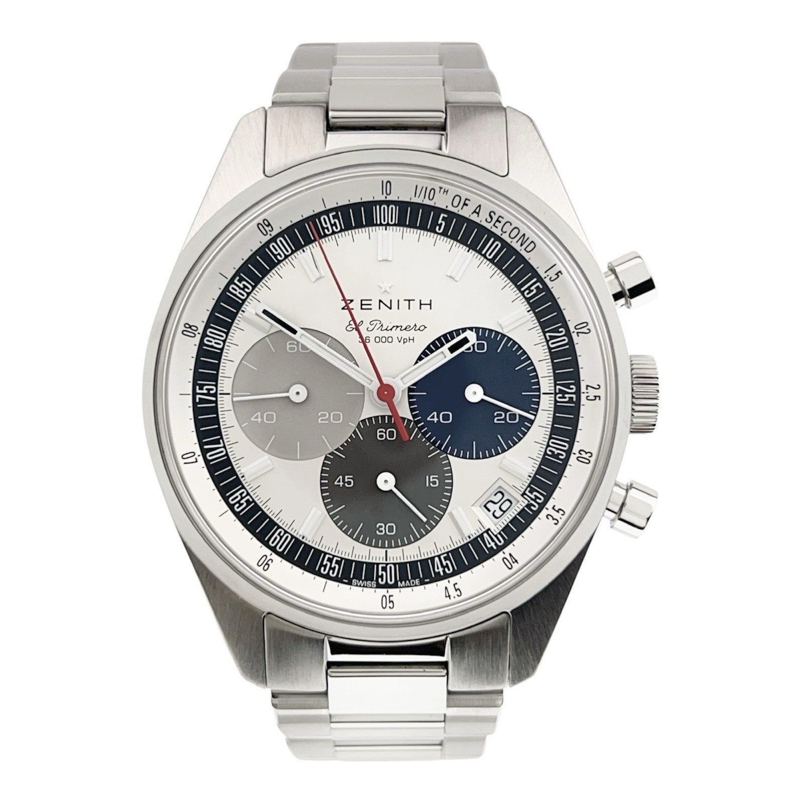 2022 Zenith Chronomaster Original Silver Men's Steel 38mm Watch  - Box/Papers