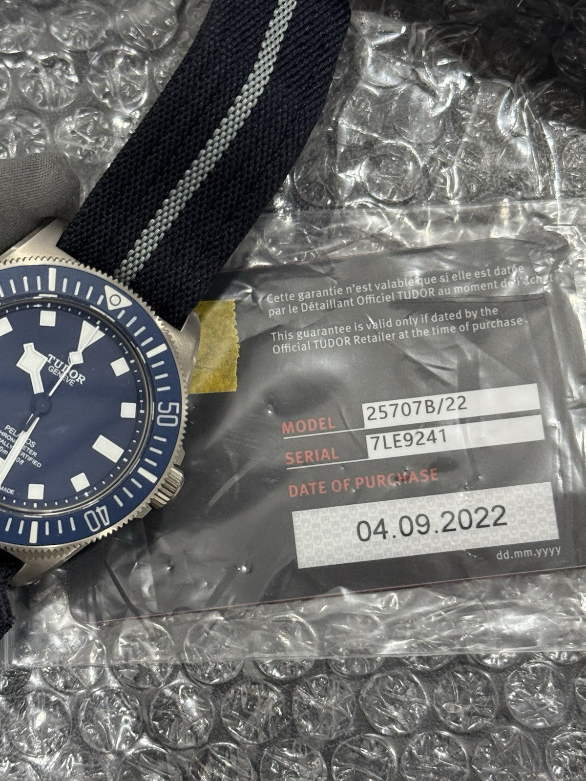 2022 Tudor Pelagos FXD 42mm Navy Blue Dial Titanium 25707B Watch - Box/Papers