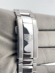 Tag Heuer Stainless Steel Black Wave Dial 40mm Quartz Men's Watch WBP1110