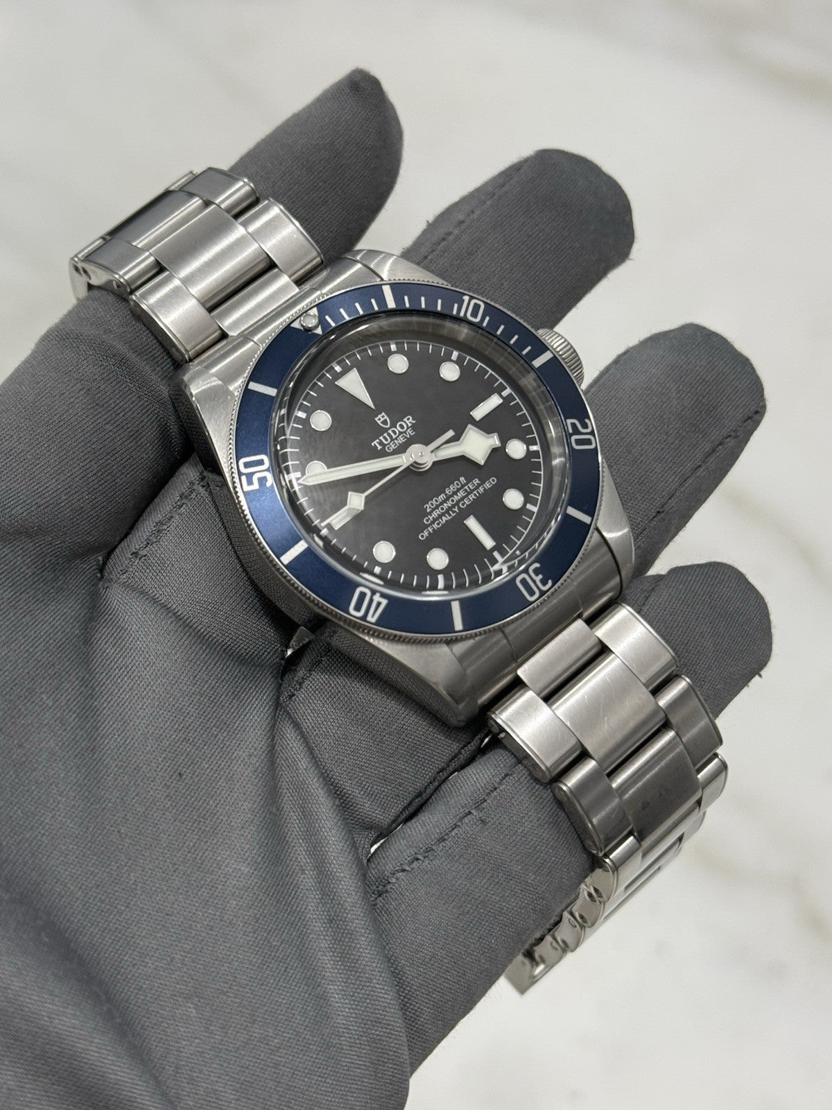 2021 TUDOR Black Bay Blue Stainless Steel Men's Watch 79230B - Box & Papers