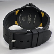 BVLGARI Bulgari Diagono Magnesium DG41SMC Date Yellow Dial Automatic Men's Watch