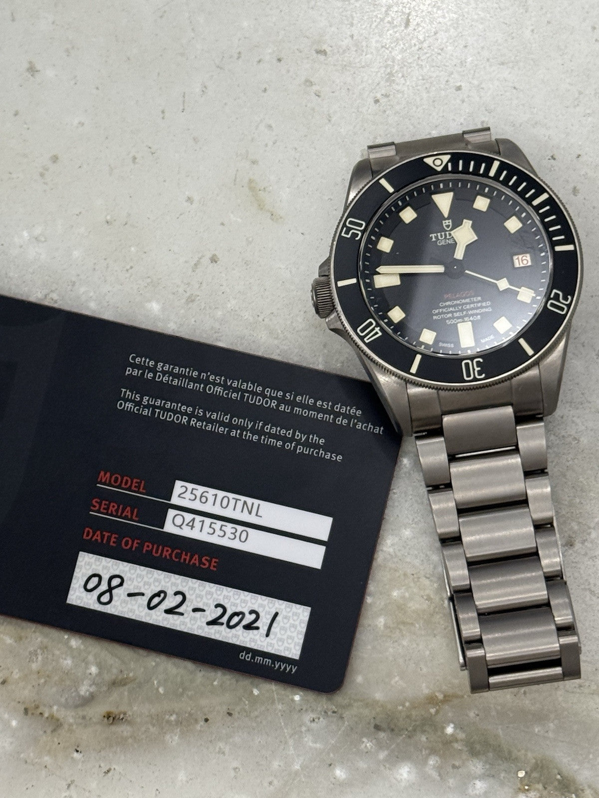 2021 Tudor Pelagos LHD Men's Black Dial 25610TNL Titanium Automatic Watch