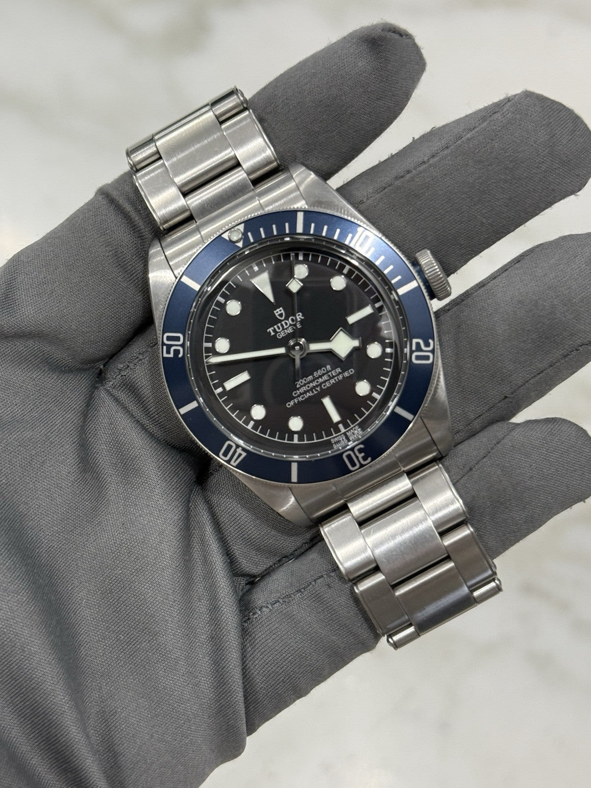 2021 TUDOR Black Bay Blue Stainless Steel Men's Watch 79230B - Box & Papers