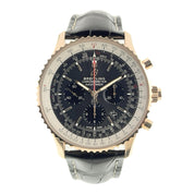 Breitling Navitimer Rattrapante 18k Rose Gold Gray Dial 45mm Men's Watch RB0311