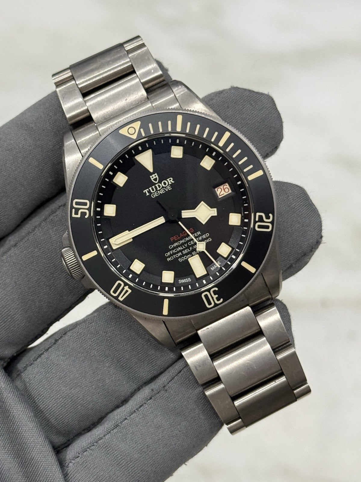 2021 Tudor Pelagos LHD Men's Black Dial 25610TNL Titanium Automatic Watch - B/P