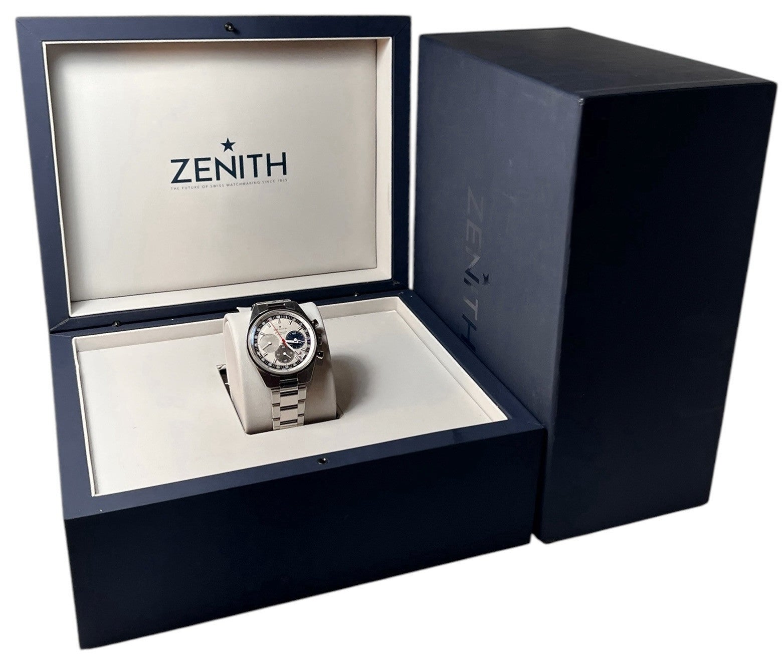 2022 Zenith Chronomaster Original Silver Men's Steel 38mm Watch  - Box/Papers