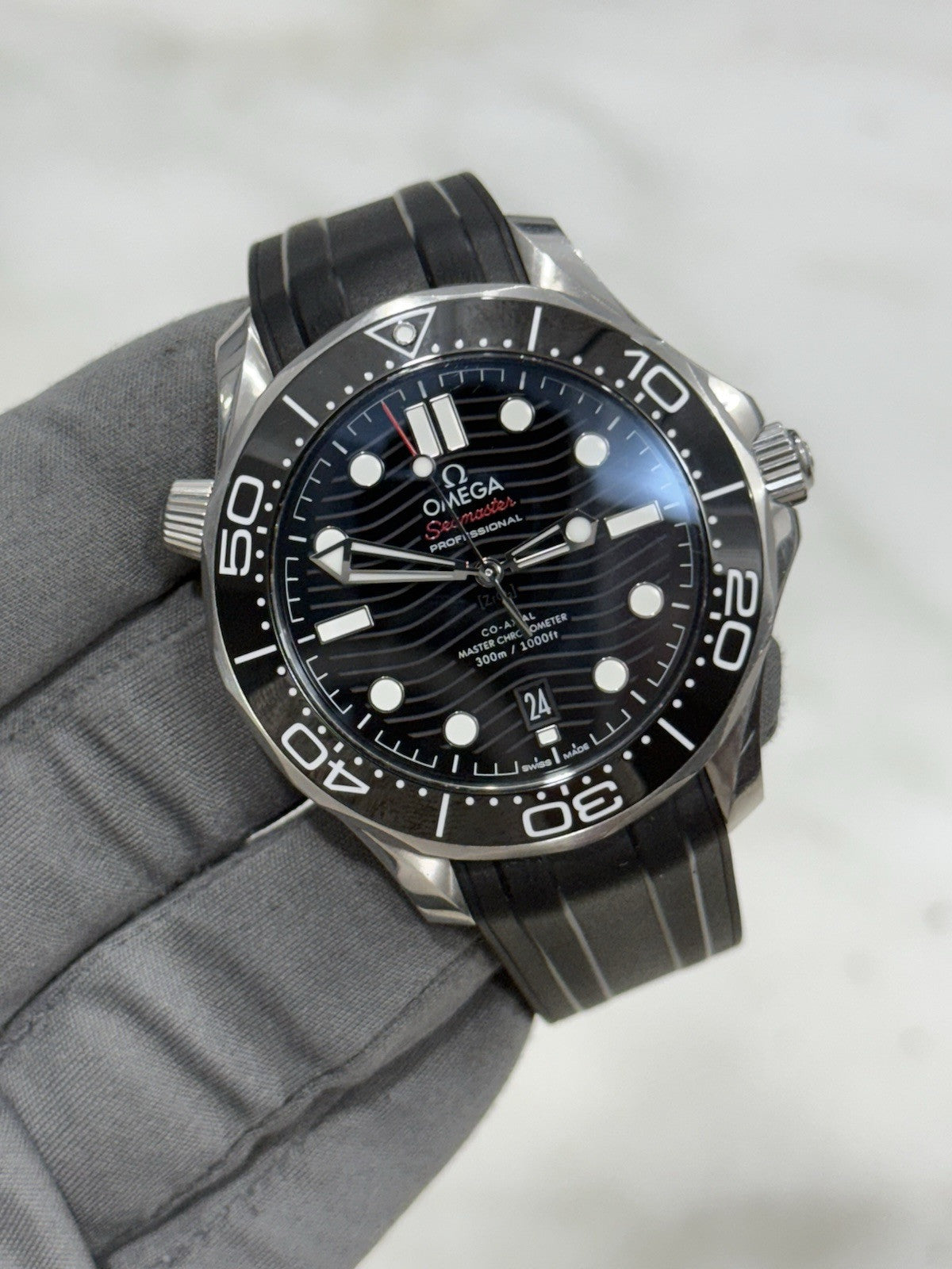 2021 Omega Seamaster Diver 300m Steel Black Dial 42mm Automatic Mens Watch