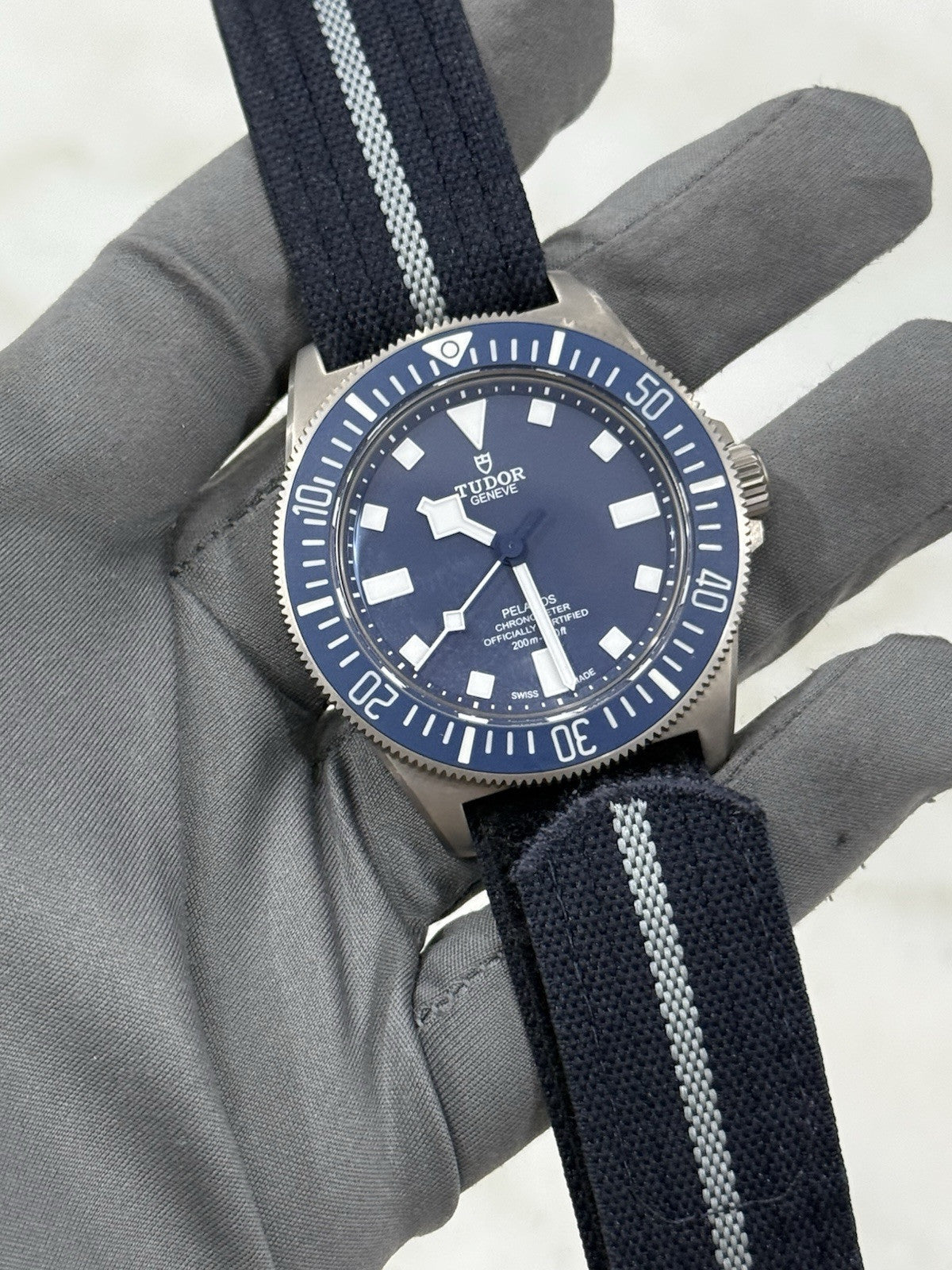 2022 Tudor Pelagos FXD 42mm Navy Blue Dial Titanium 25707B Watch - Box/Papers
