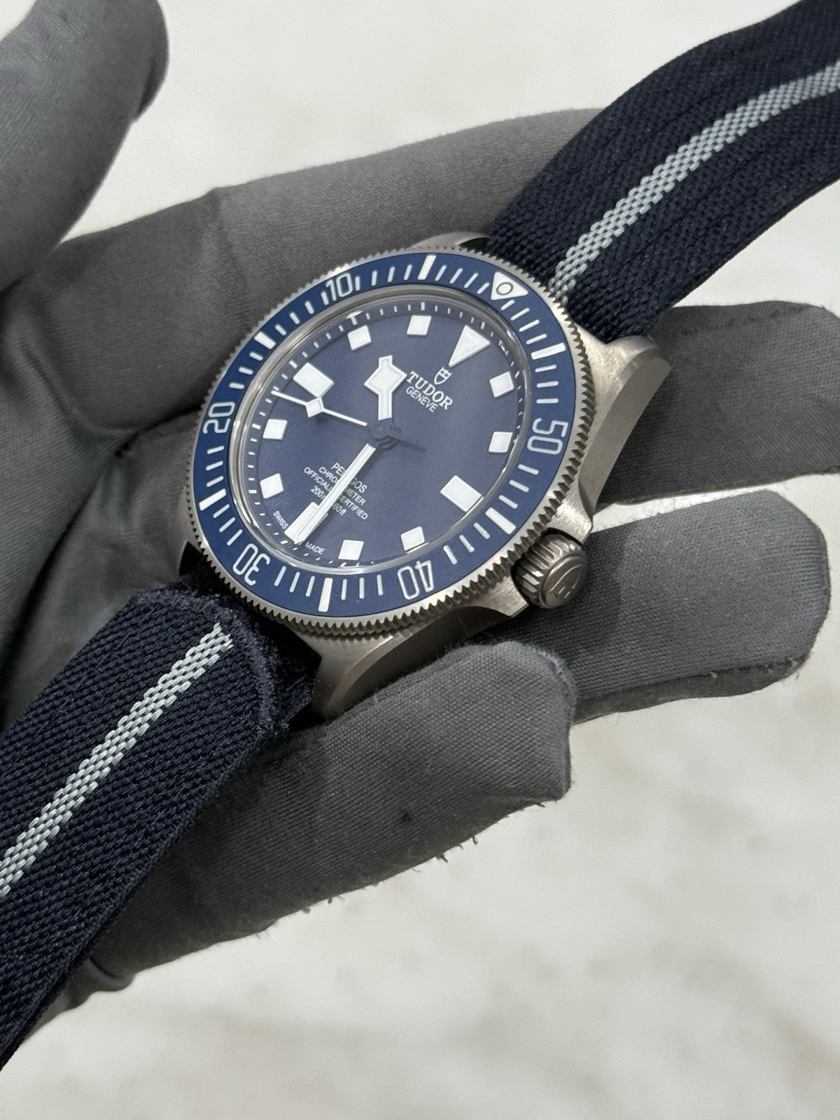 2022 Tudor Pelagos FXD 42mm Navy Blue Dial Titanium 25707B Watch - Box/Papers