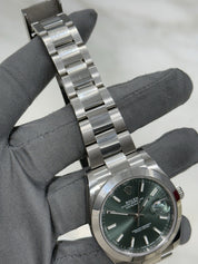 2022 Rolex Datejust 41 Stainless Steel Mint Green Dial 41mm Men’s Watch 126300