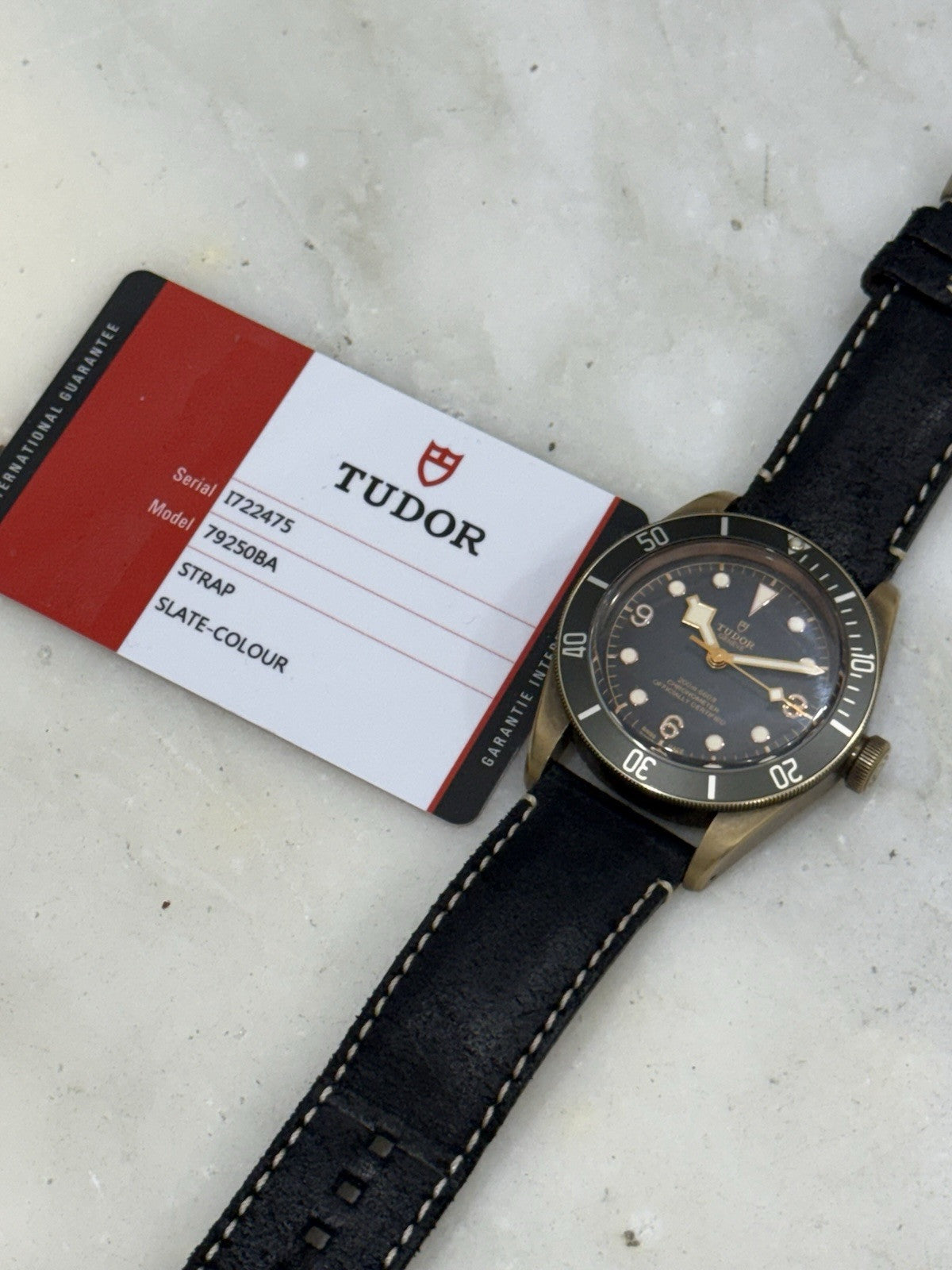 2019 Tudor Black Bay Bronze 79250BA 43mm Gray Dial Men’s Automatic Watch B&P