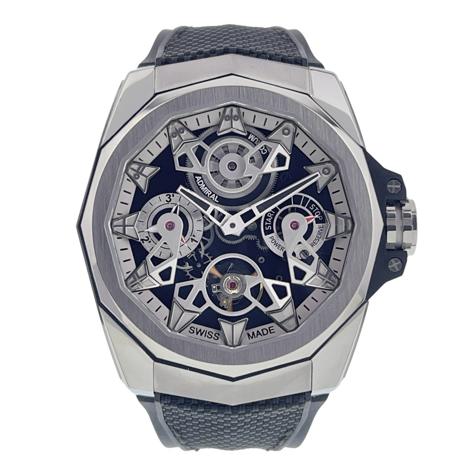 NEW Corum Admirals Cup Titanium Openworked Skeleton Dial 45mm