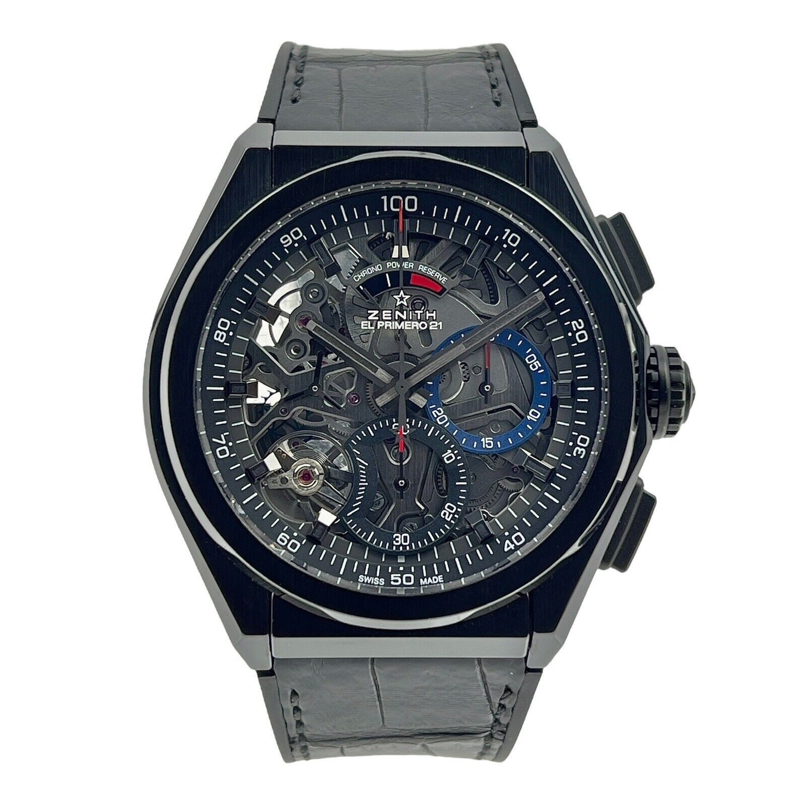Zenith Defy El Primero Black Ceramic 49.000.9004/78.R582 Automatic 44mm  - B&Ps