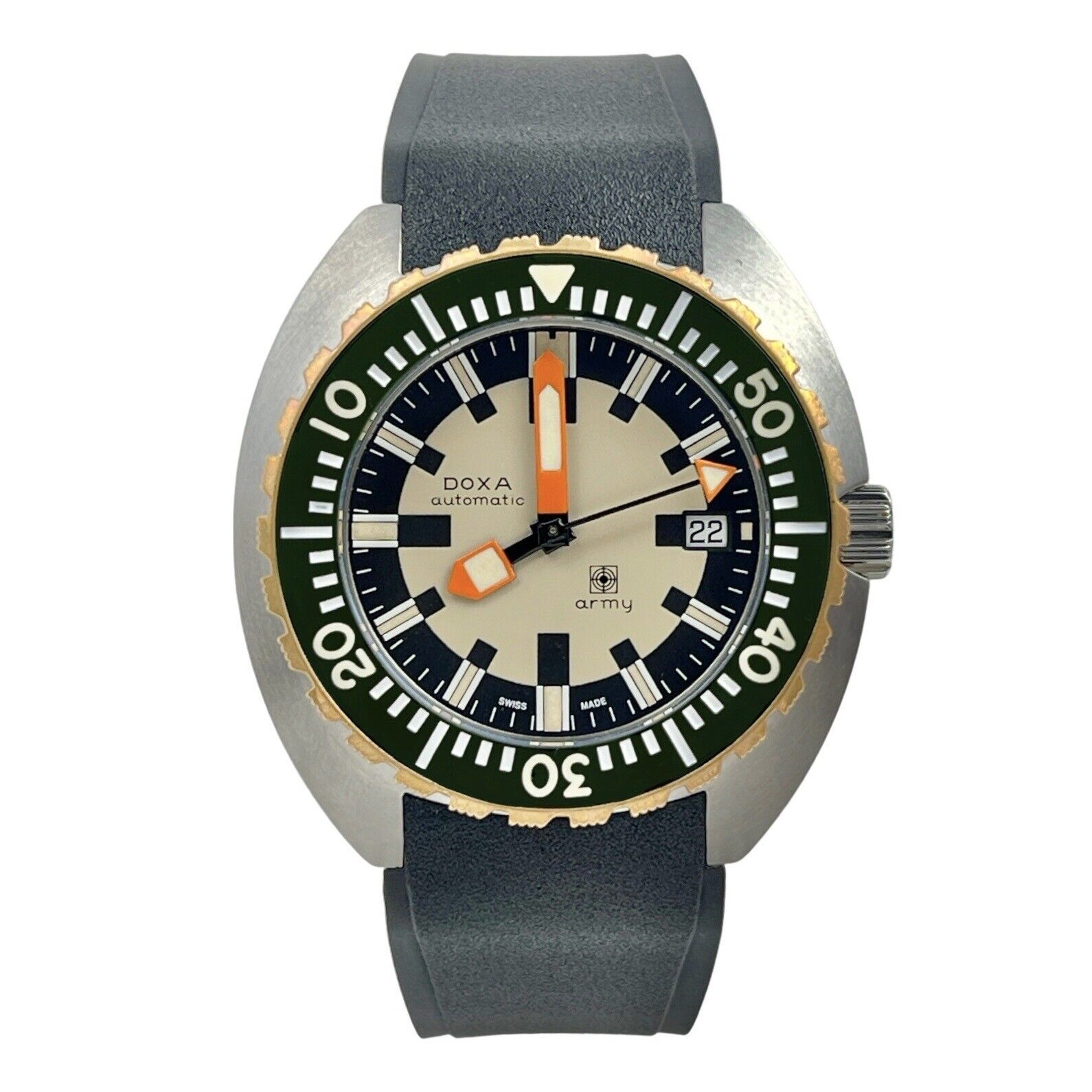 2023 Doxa Army Automatic 42.5mm Beige Dial 785.10.031.10 Watch Box And Papers