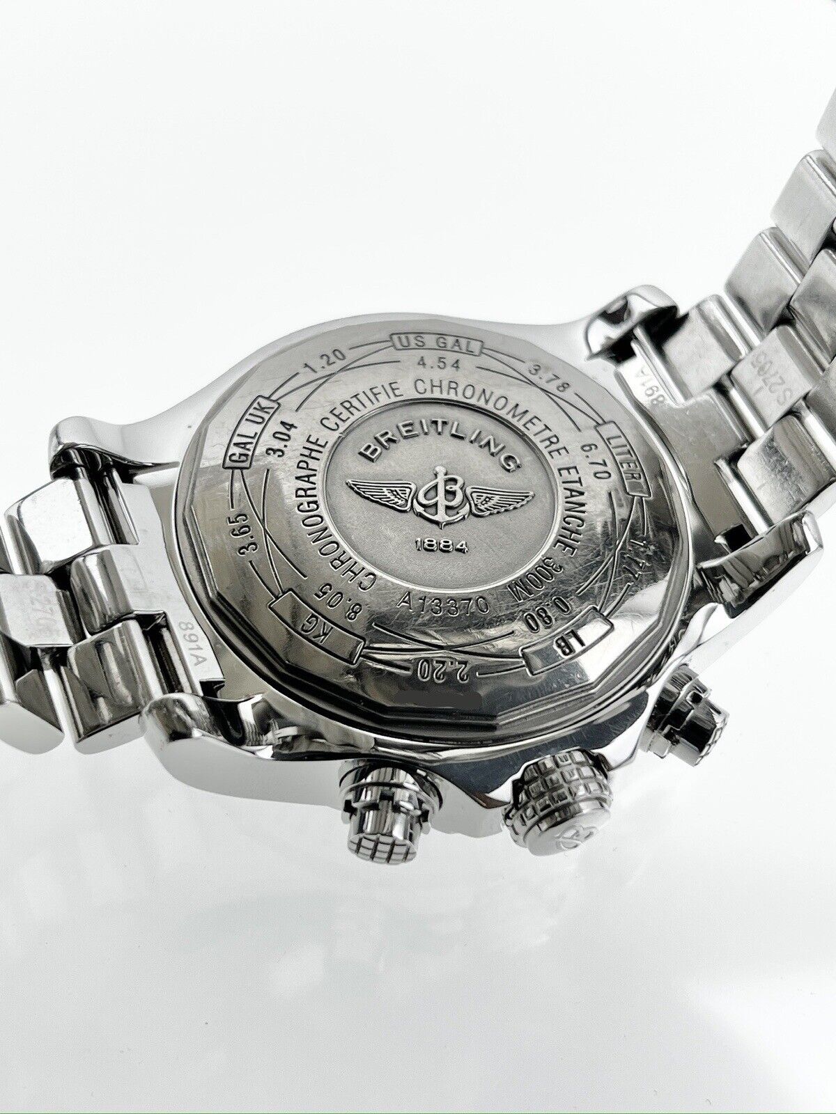 2006 Breitling Super Avenger Automatic 48mm Silver Dial A13370 Box & Papers