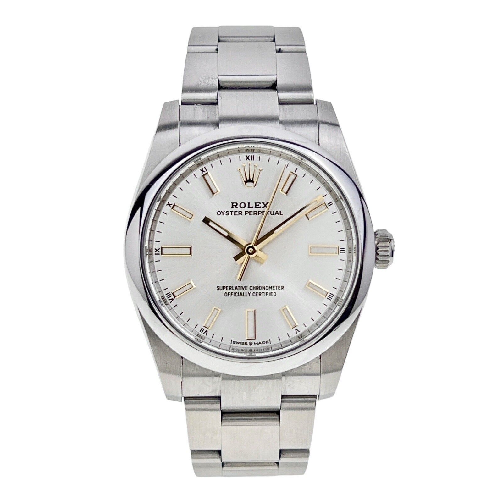 Rolex Oyster Perpetual 124200 Silver Dial Oyster Bracelet Watch - Box & Papers
