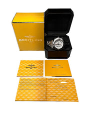 2006 Breitling Super Avenger Automatic 48mm Silver Dial A13370 Box & Papers