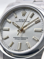 Rolex Oyster Perpetual 124200 Silver Dial Oyster Bracelet Watch - Box & Papers