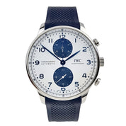 2023 IWC Portuguese Chronograph Automatic 41mm White Dial IW371620 - B&P