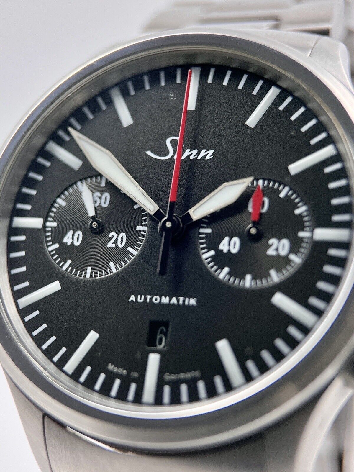 2019 Sinn 936 Chronograph Automatic 43mm Watch Black Dial - Box/Papers