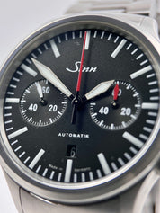2019 Sinn 936 Chronograph Automatic 43mm Watch Black Dial - Box/Papers