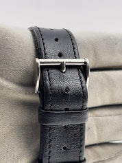 Vintage Junghans J88 Stainless Steel Black 38mm Manual Wind Men’s Watch