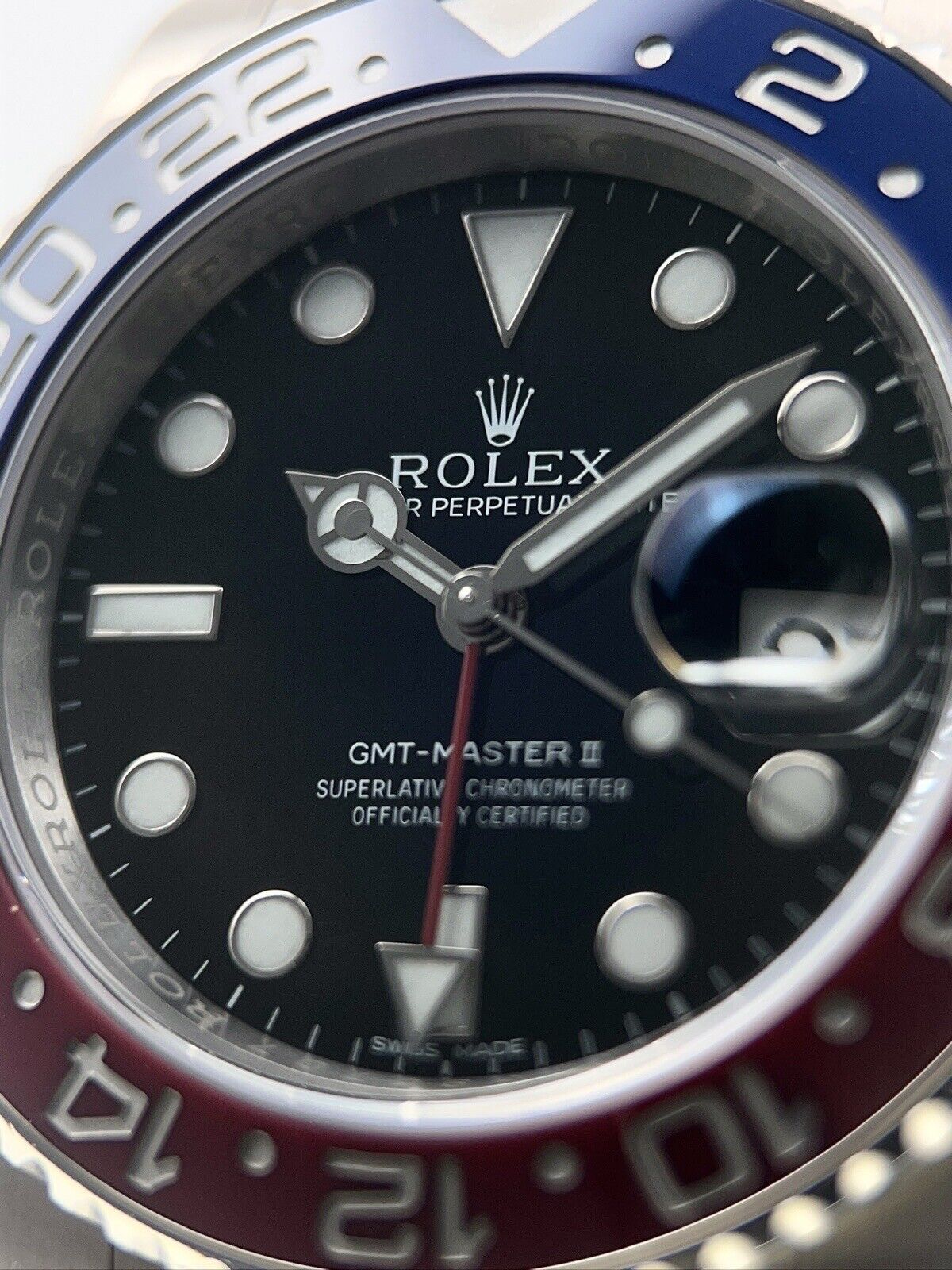 2016 Rolex GMT-Master II White Gold Pepsi Automatic 40mm 116719BLRO - B&Ps