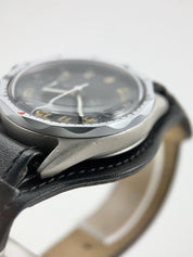 Vintage Junghans J88 Stainless Steel Black 38mm Manual Wind Men’s Watch