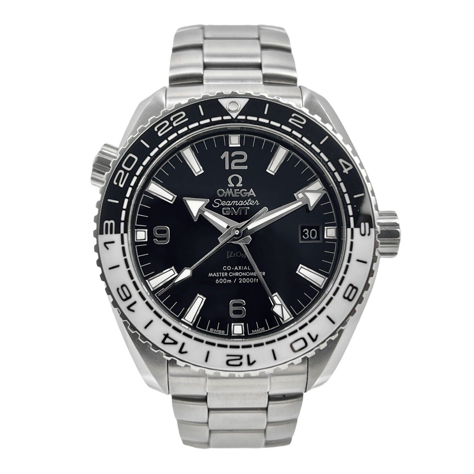 2019 Omega Seamaster Planet Ocean “Oreo”  43.5mm Automatic Watch Box And Papers