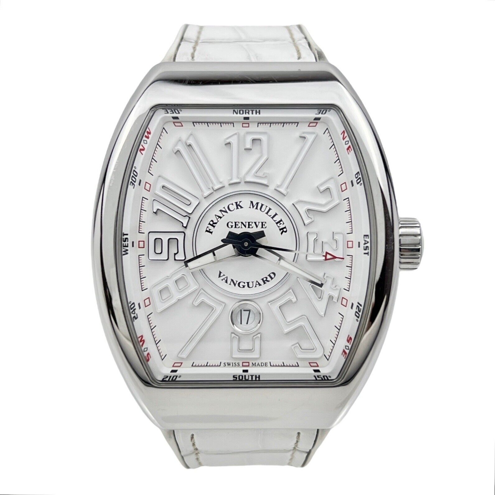 2020 Franck Muller Vanguard Automatic 45mm White Dial V45SCDT Box And Papers