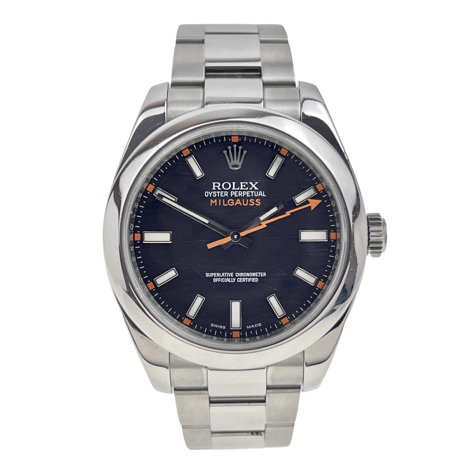 2010 Rolex Milgauss Automatic 40mm Black Dial 116400 Watch Box