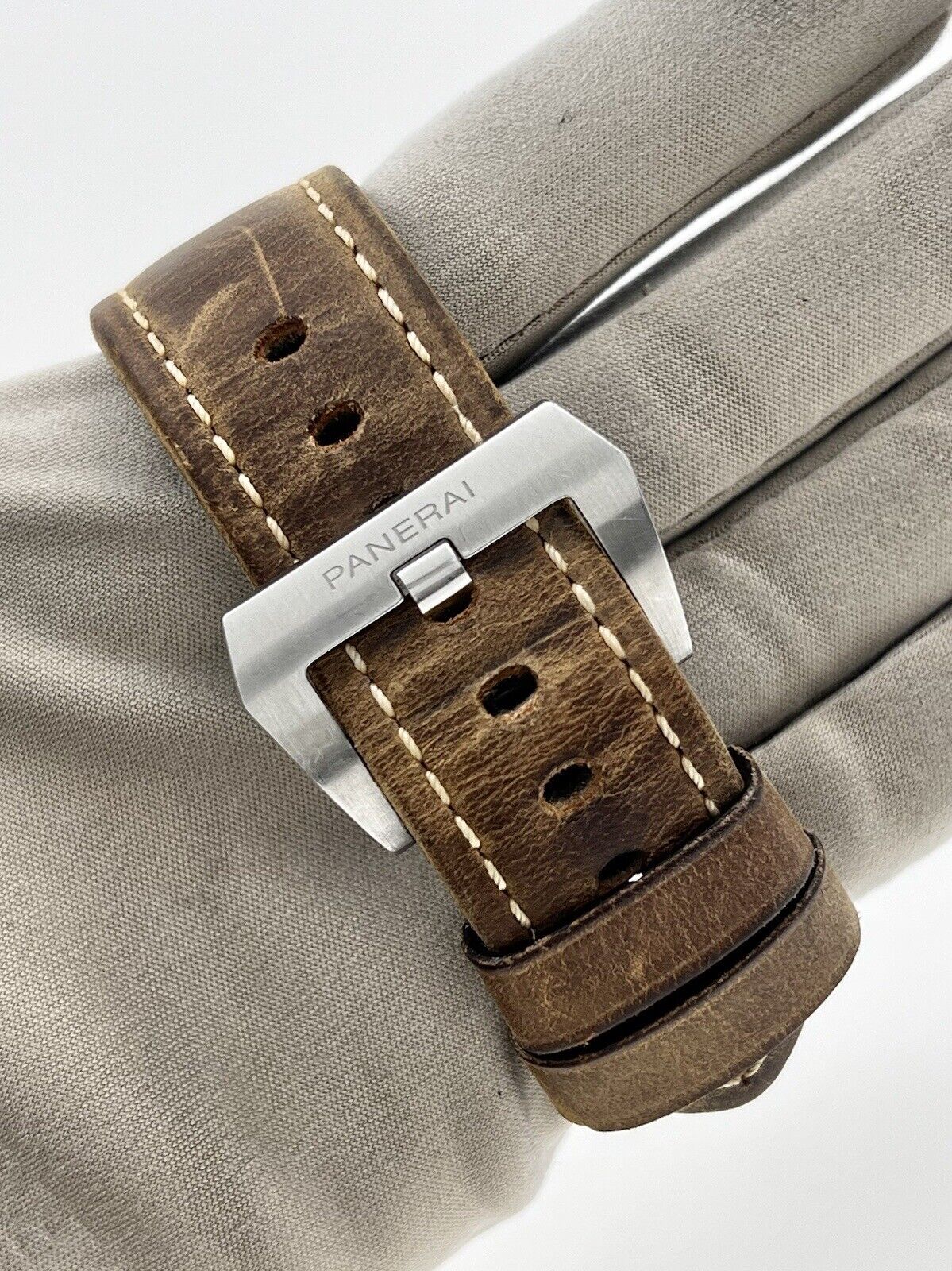 2018 Panerai Marina 1950 Automatic 44mm Black Dial Titanium - Box And Papers