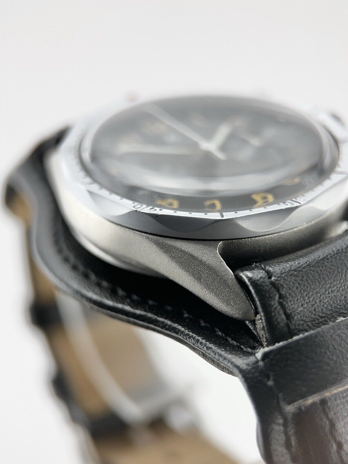 Vintage Junghans J88 Stainless Steel Black 38mm Manual Wind Men’s Watch