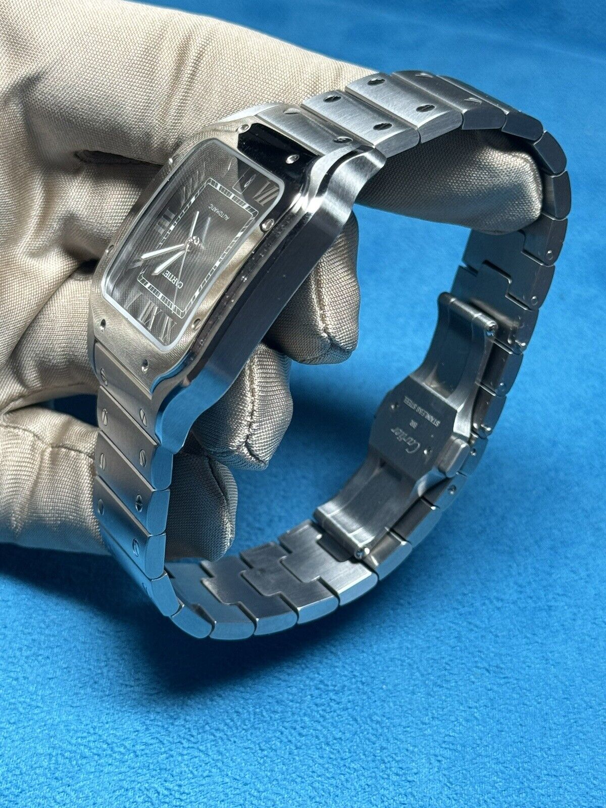 2021 Cartier Large Santos 40mm Blue Dial WSSA0030 Stainless Steel - B/P