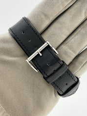 Vintage Junghans J88 Stainless Steel Black 38mm Manual Wind Men’s Watch