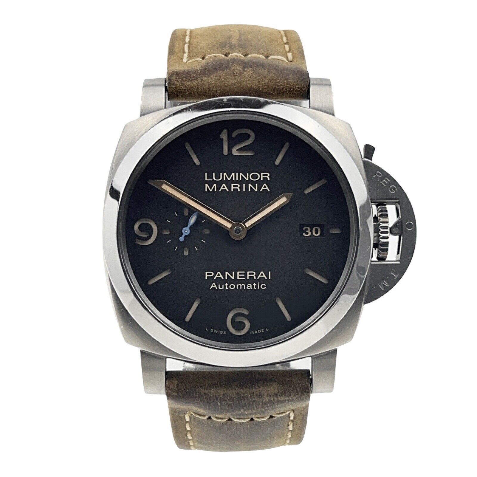 2018 Panerai Marina 1950 Automatic 44mm Black Dial Titanium - Box And Papers