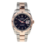 Rolex Datejust Turn-o-graph 18k Rose Gold & Steel 36mm Automatic 116261 - B/P