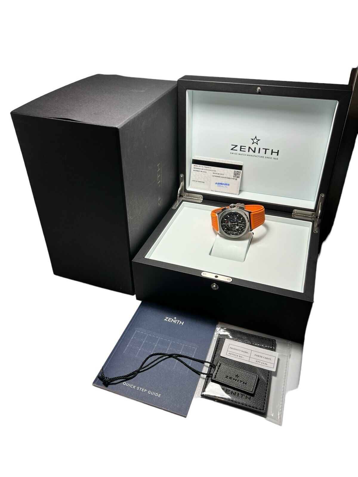 Zenith Defy El Primero Automatic 44mm Titanium 95.9000.9004 - Box And Papers