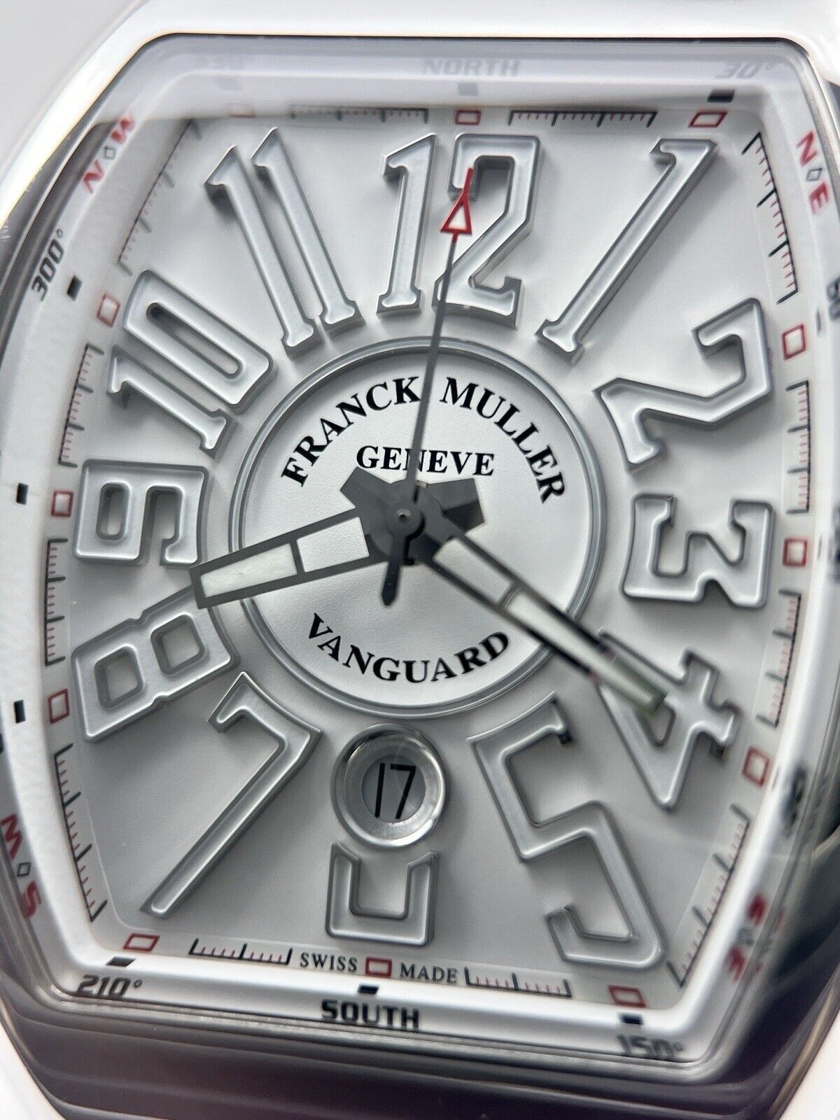 2020 Franck Muller Vanguard Automatic 45mm White Dial V45SCDT Box And Papers