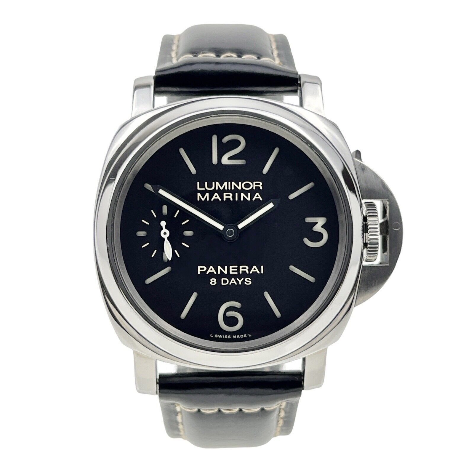 Panerai Luminor Marina 8 Days PAM00510 Manual Wind 44mm Black Dial