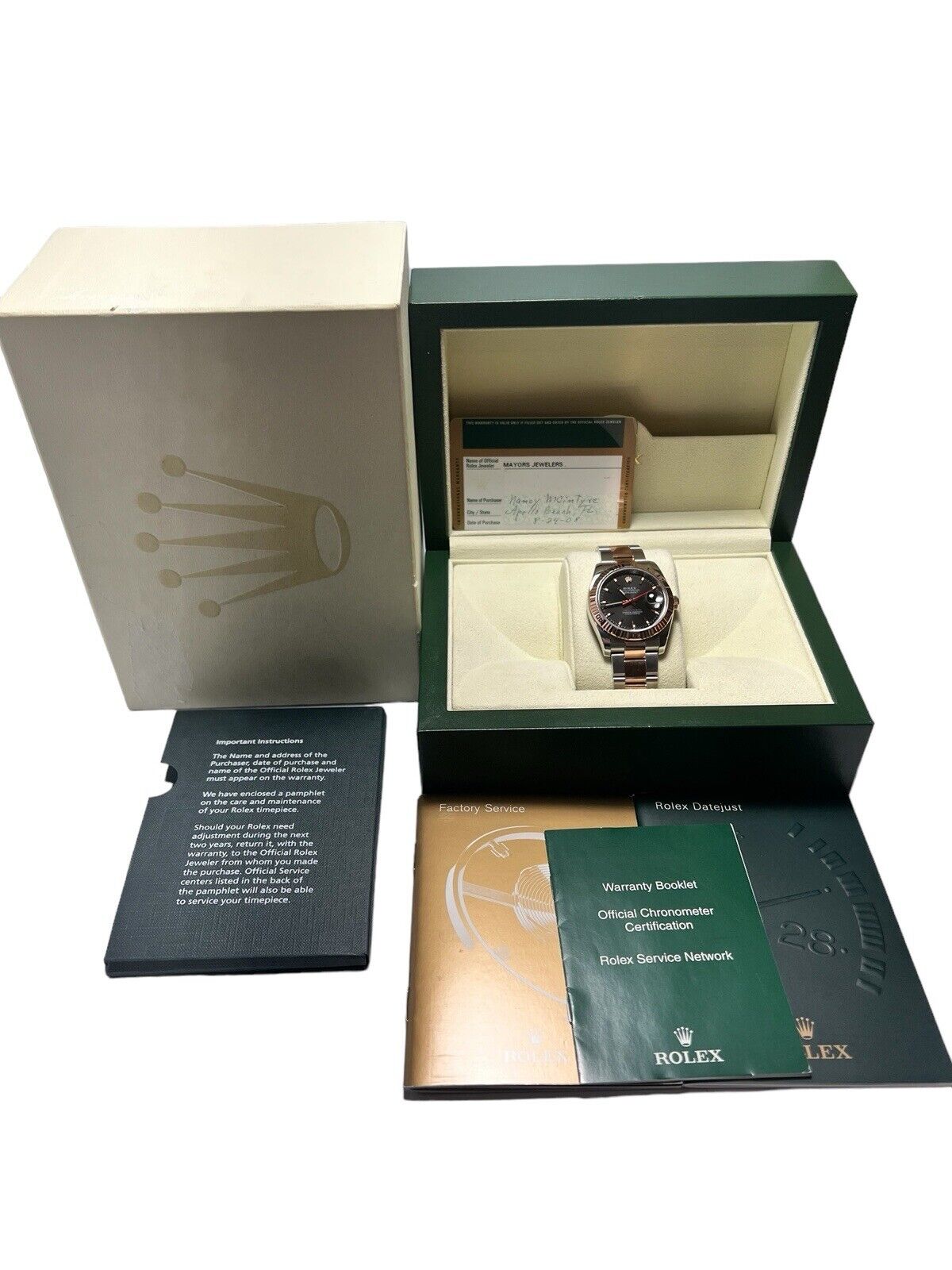Rolex Datejust Turn-o-graph 18k Rose Gold & Steel 36mm Automatic 116261 - B/P